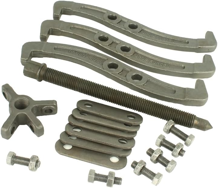MANNIFEN 8" Gear Puller,3 Jaw Puller for Pulley Gear Bearing Flywheel Removal,2 Jaw / 3 Jaw Puller with Reversible Jaws, Bearing Puller Suitable for Automotive Repair and Industrial Maintenance (8in) - Image 2